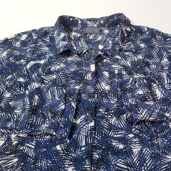 ASTR Button Front Blouse - Picture 8 of 10